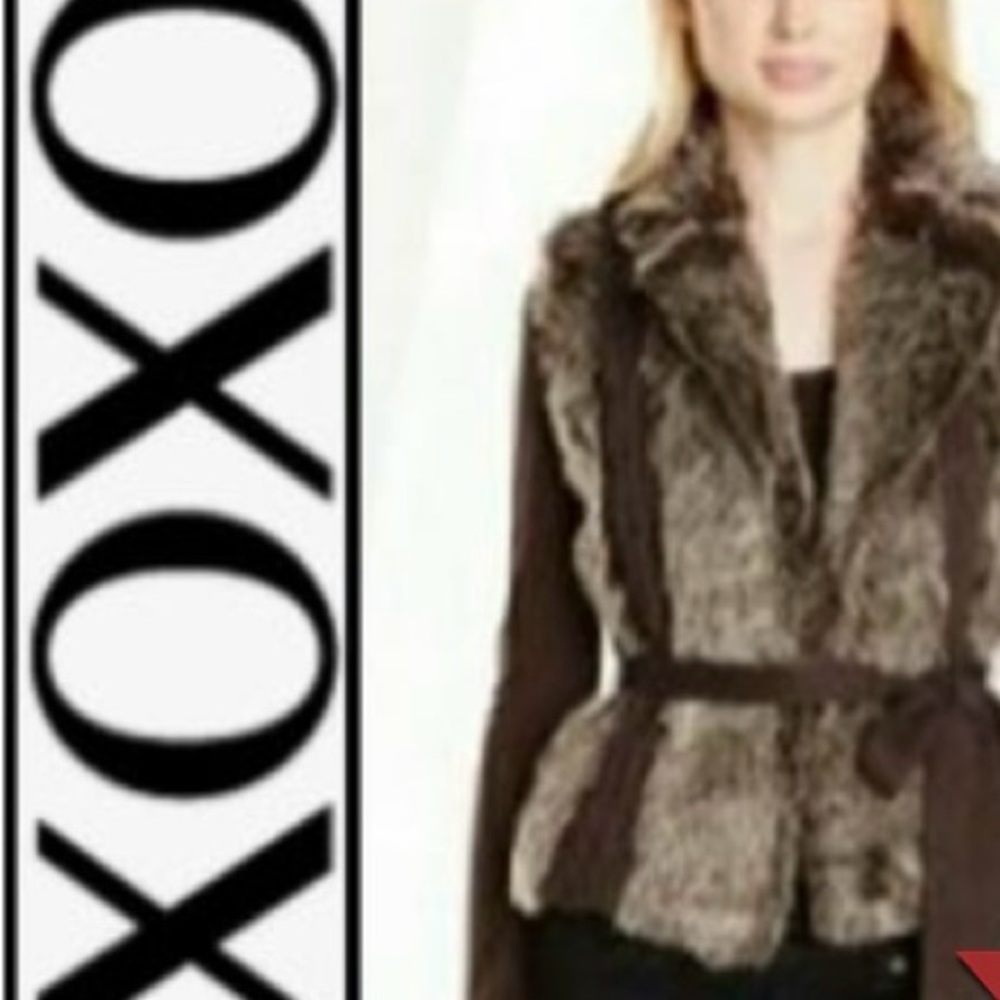 Vest Faux Fur grey  Size XL New no tag